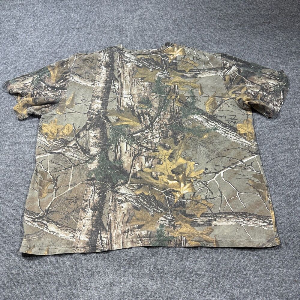 Carhartt Shirt Mens 2XL Camo Short Sleeve Pocket Force Original Fit Realtree - Picture 2 of 6